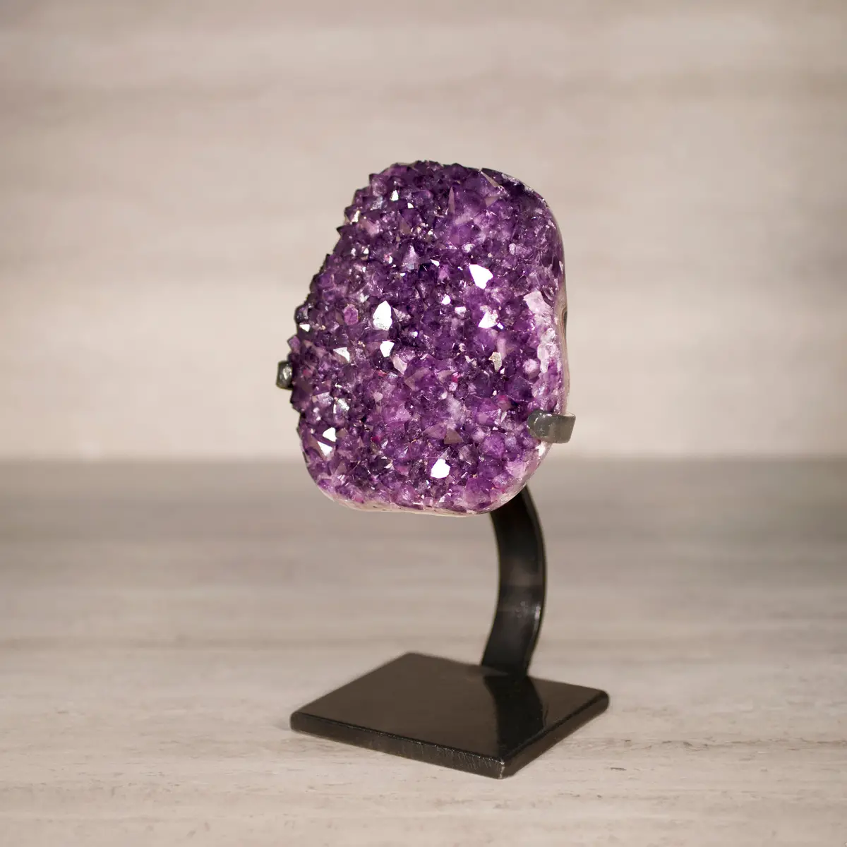 Amethyst Geode On Custom Stand From Uruguay - 10 In / 7.5 Lbs 1
