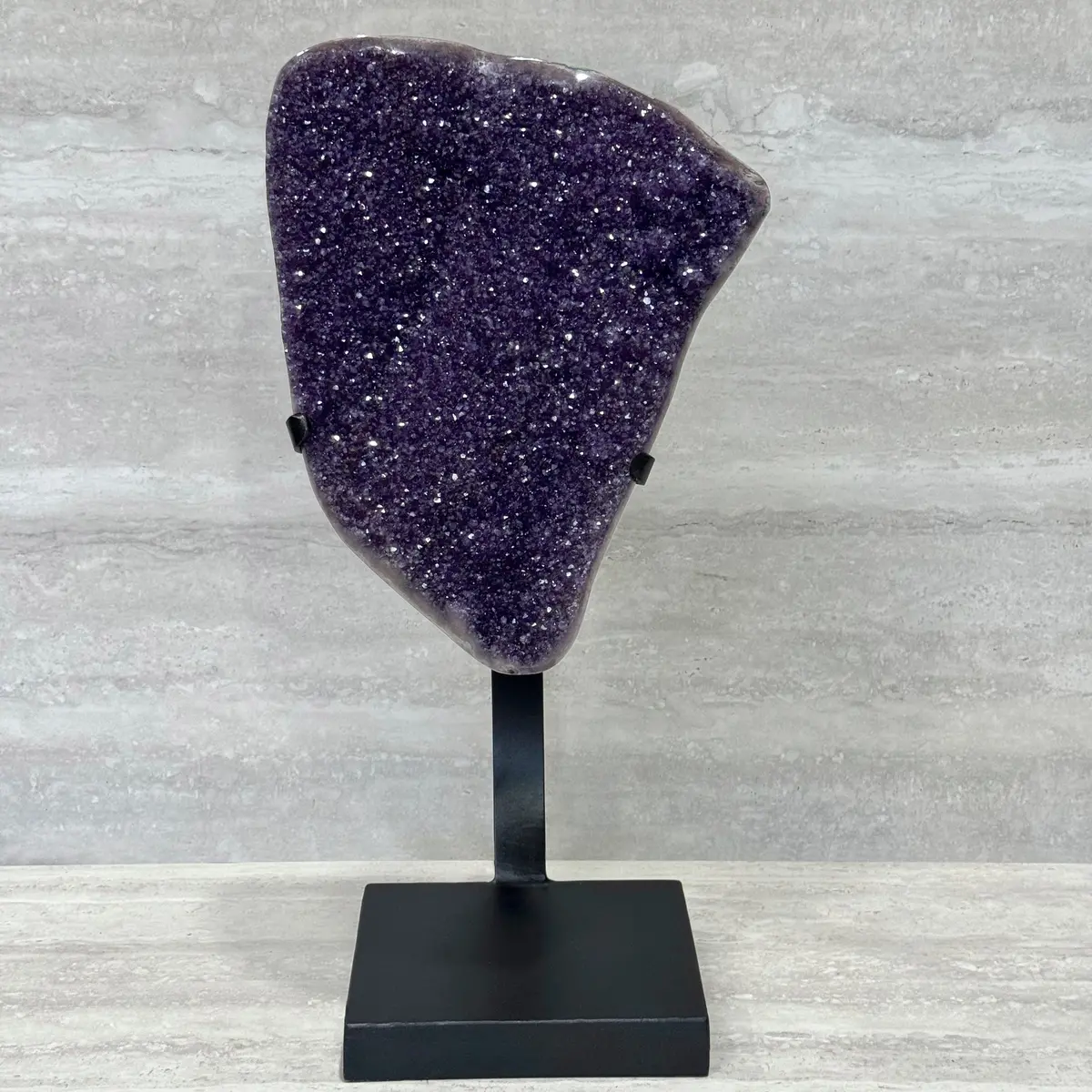 Amethyst Geode On Custom Stand From Uruguay - 26 In / 24 Lbs 1