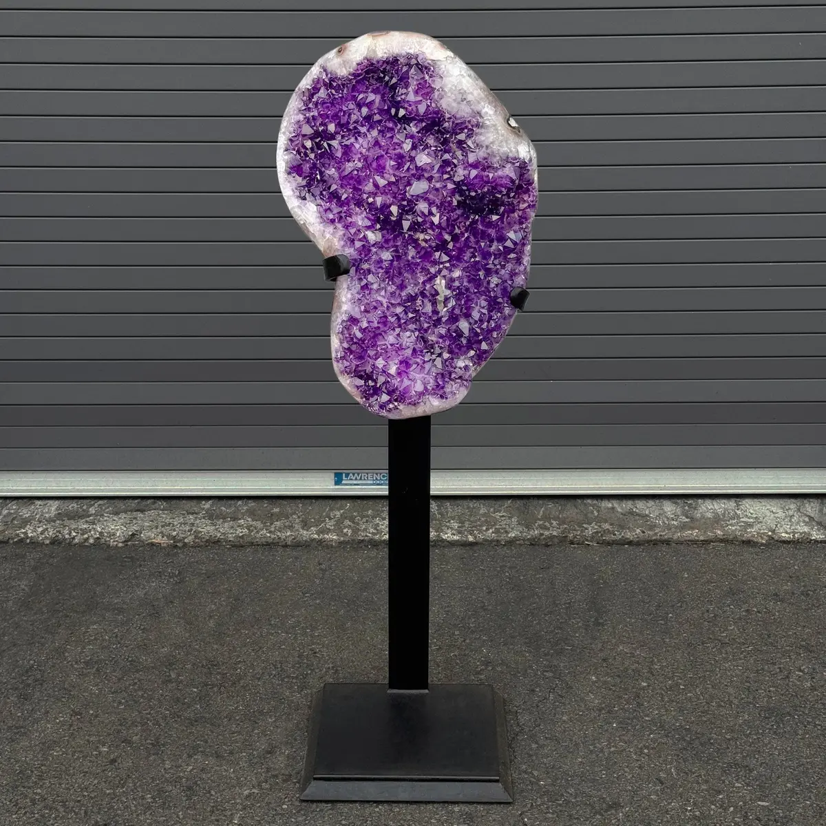 Amethyst Geode On Custom Stand From Uruguay - 47 In / 132 Lbs 1