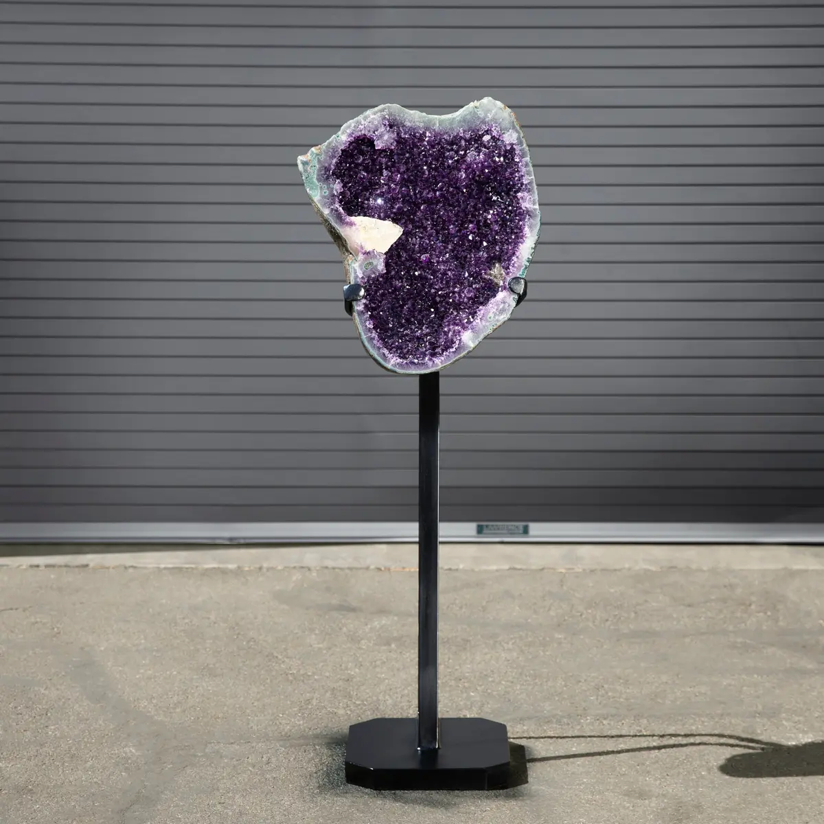 Amethyst Geode On Custom Stand From Uruguay - 52 In / 110 Lbs 1