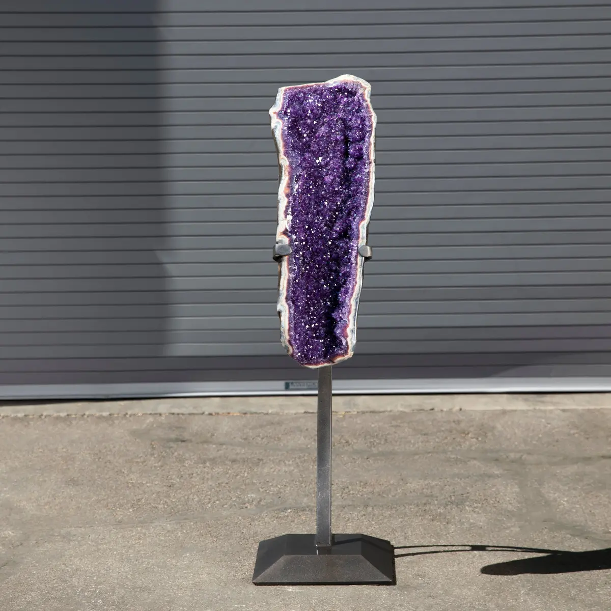 Amethyst Geode On Custom Stand From Uruguay - 52 In / 121 Lbs 1