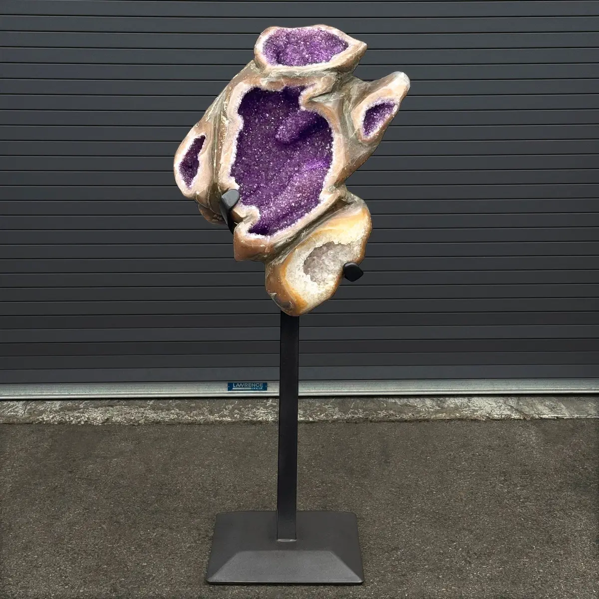 Amethyst Geode On Custom Stand From Uruguay - 57 In / 214 Lbs 1