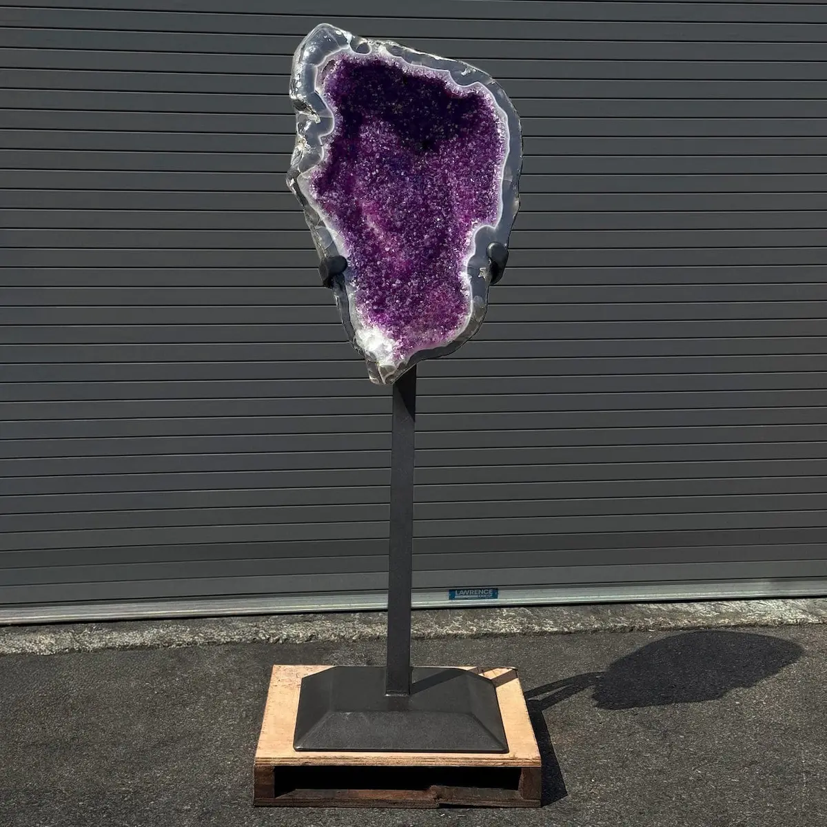 Amethyst Geode On Custom Stand From Uruguay - 60 In / 238 Lbs 1