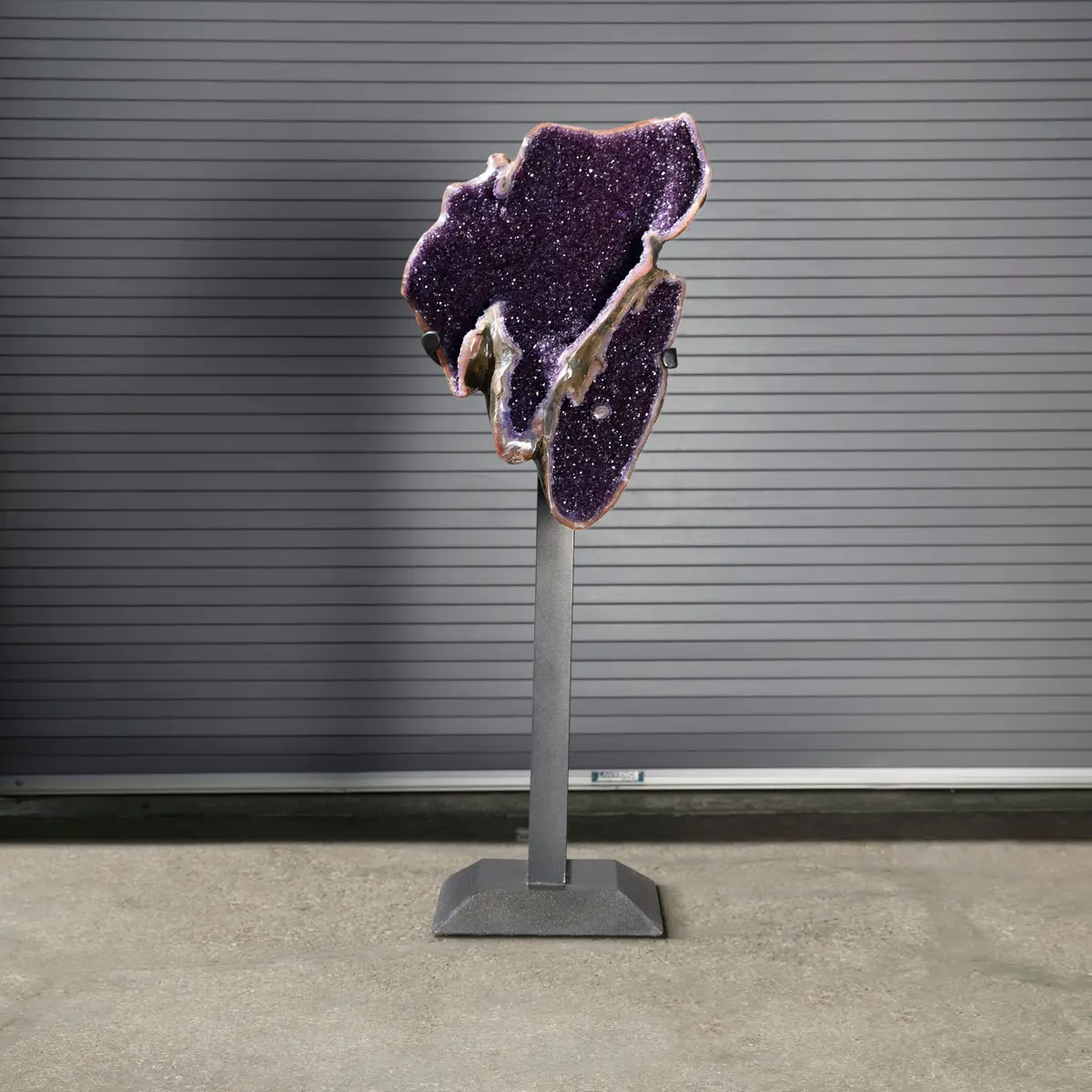 Amethyst Geode On Custom Stand From Uruguay - 64 In / 275 Lbs 1