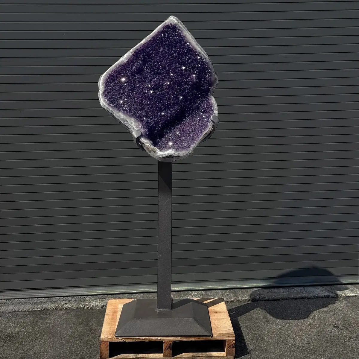 Amethyst Geode On Custom Stand From Uruguay - 65 In / 364 Lbs 1