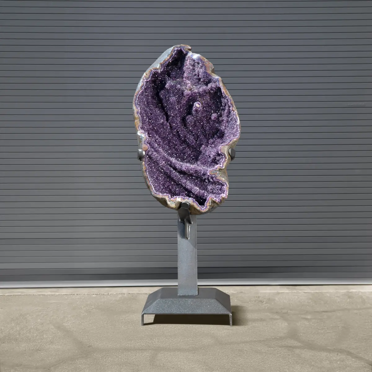 Amethyst Geode On Custom Stand From Uruguay - 71 In / 825 Lbs 1
