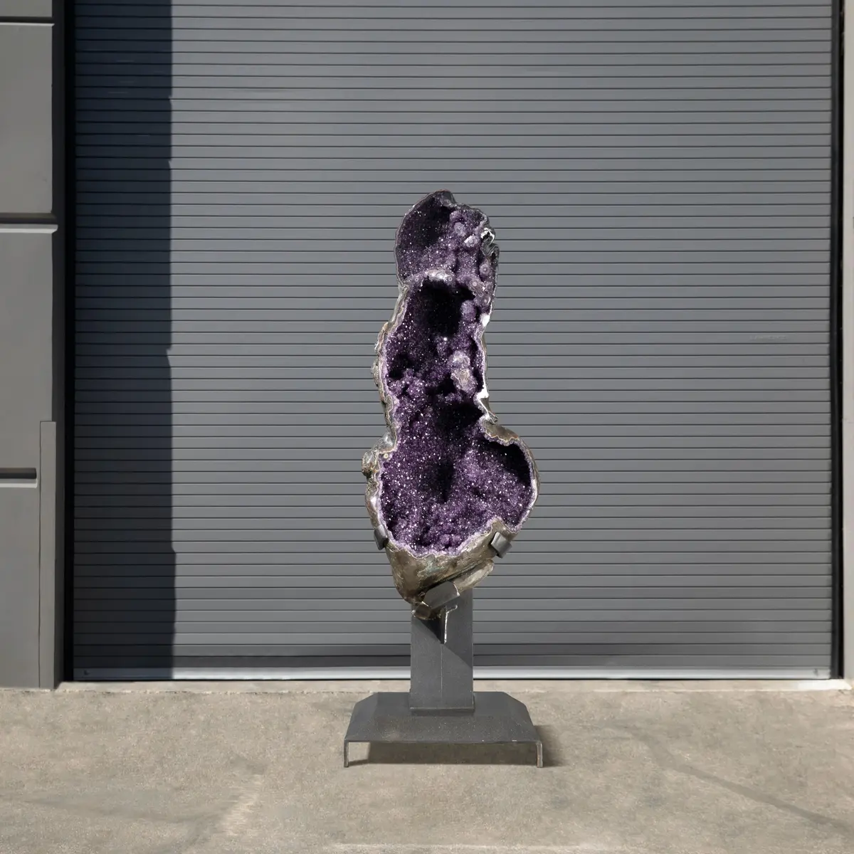 Amethyst Geode On Custom Stand From Uruguay - 74 In / 594 Lbs 1