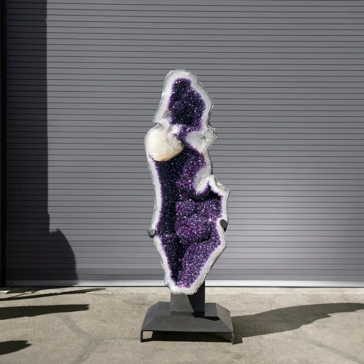 Amethyst Geode On Custom Stand From Uruguay - 77 In / 1,012 Lbs 1
