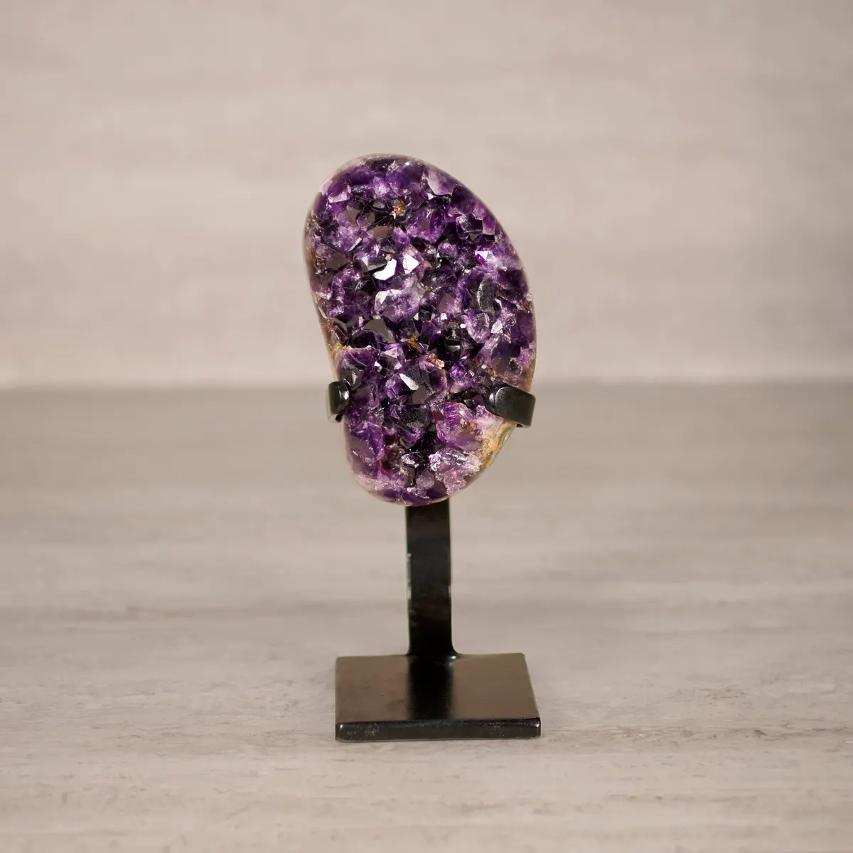 Amethyst Geode On Custom Stand From Uruguay - 9.5 In / 2.5 Lbs 1