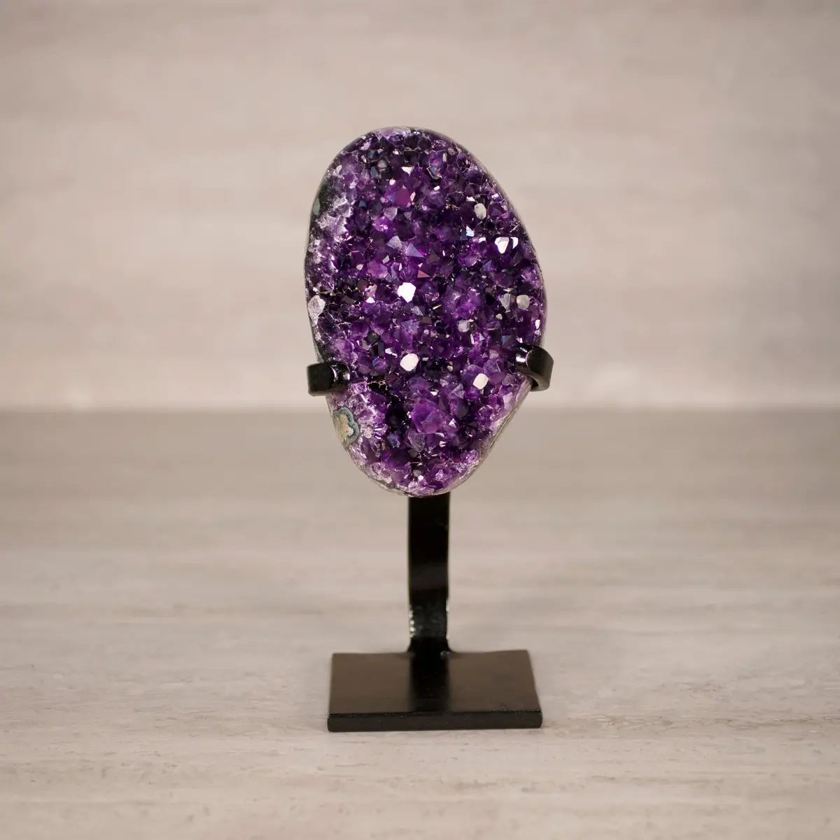 Amethyst Geode On Custom Stand From Uruguay - 9.5 In / 3.5 Lbs 1