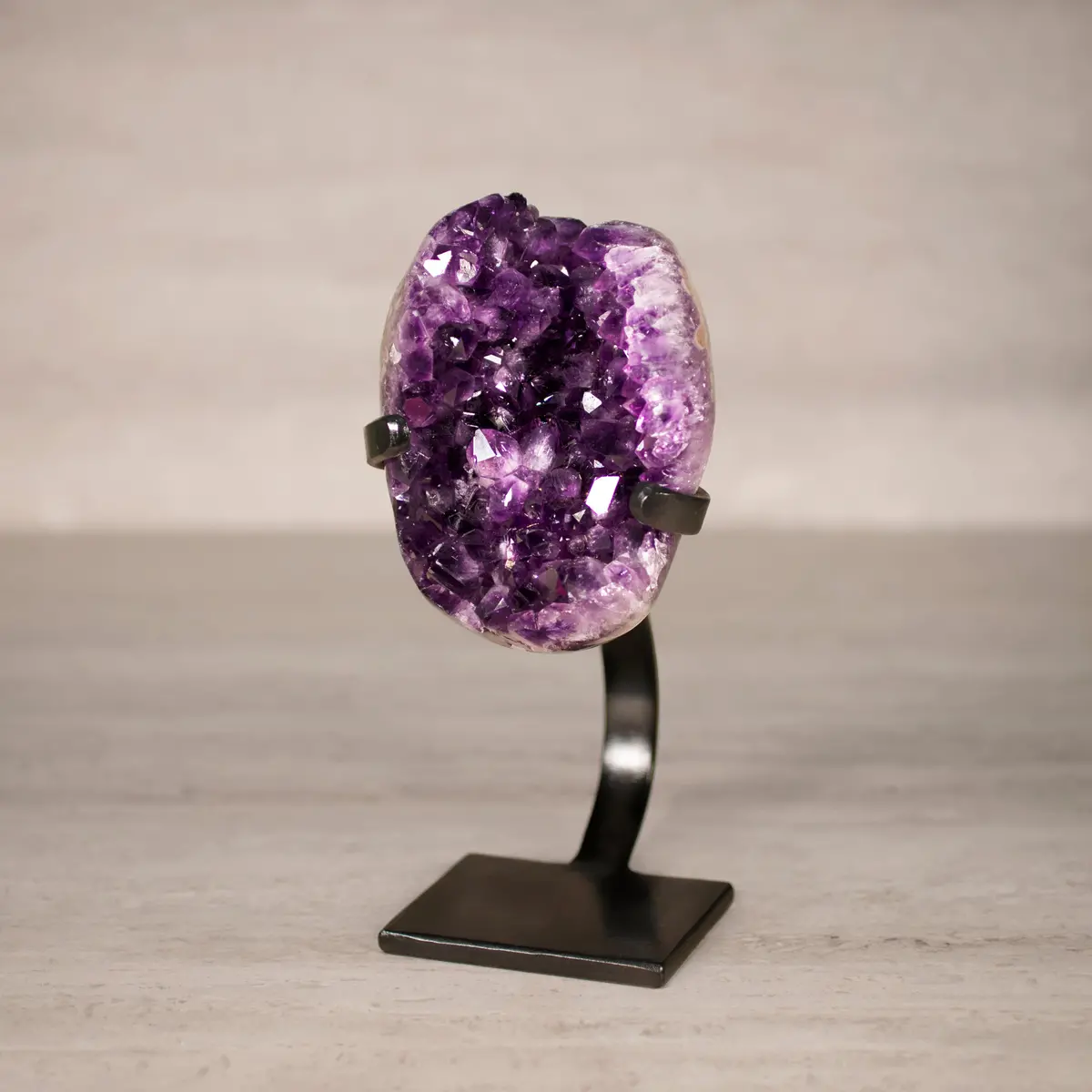 Amethyst Geode On Custom Stand From Uruguay - 9 In / 4.5 Lbs 1