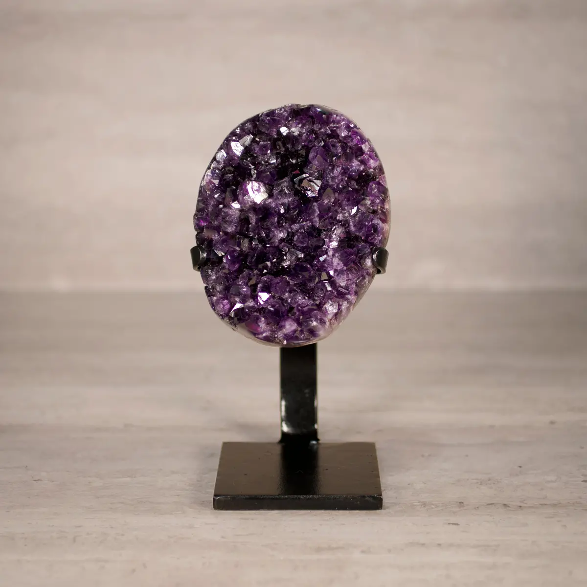 Amethyst Geode On Custom Stand From Uruguay - 9 In / 4.5 Lbs 1