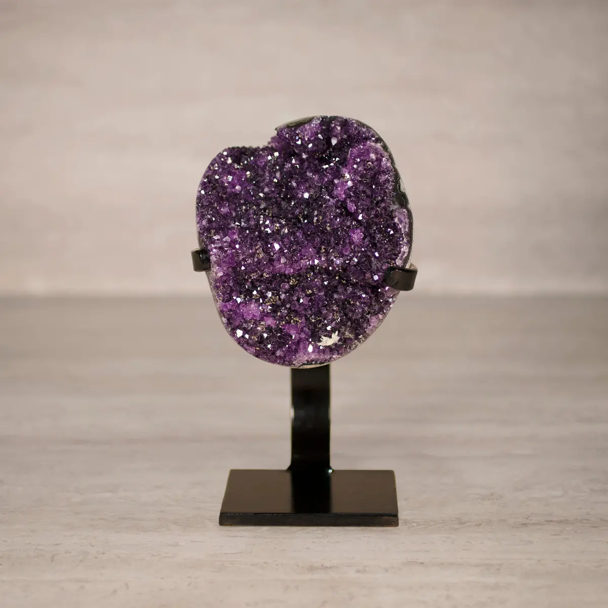 Amethyst Geode On Custom Stand From Uruguay - 9 In / 4.5 Lbs 1