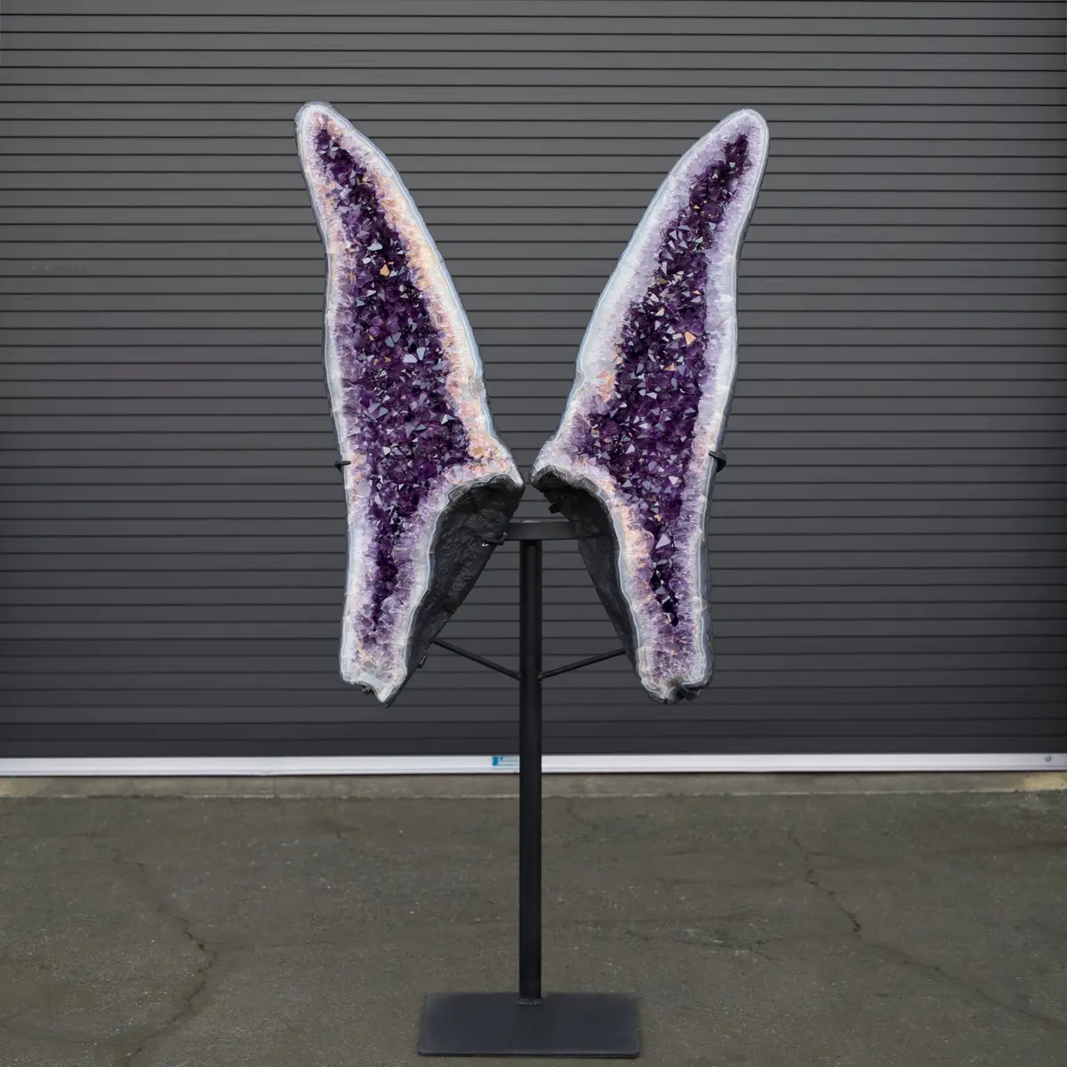 Amethyst Geode Wings From Brazil - 77" / 440 Lbs 1