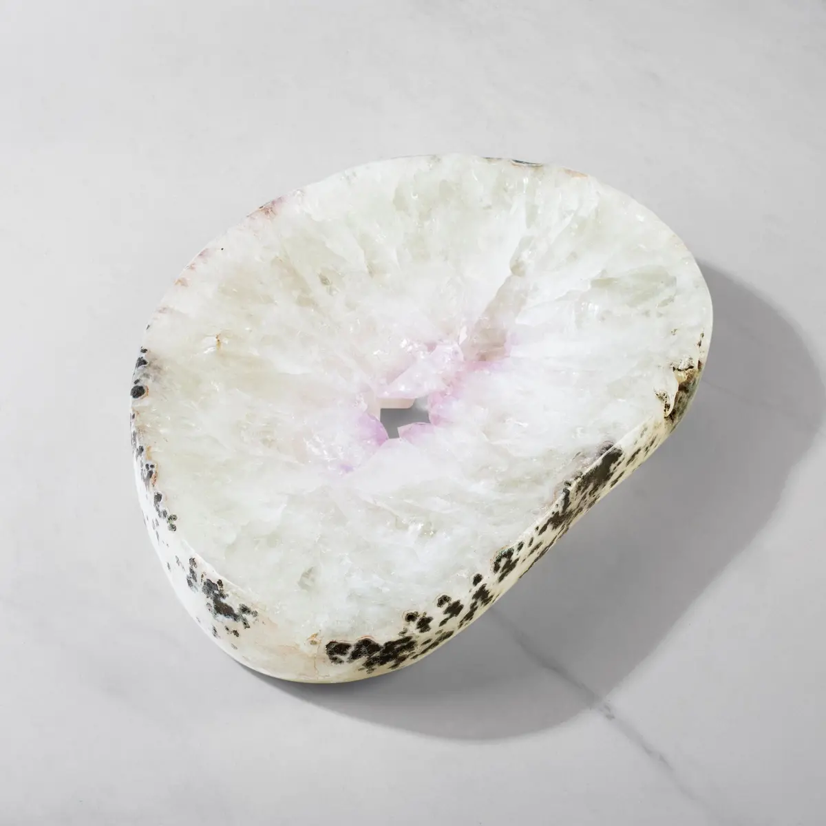 Natural Amethyst Crystal Bowl From Brazil - 11.75" 1