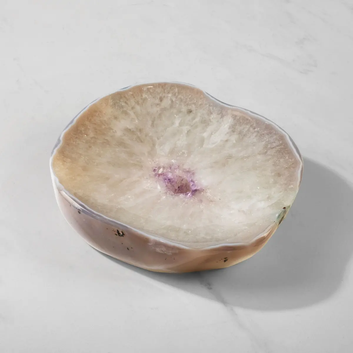 Natural Amethyst Crystal Bowl From Brazil - 8.25" 1