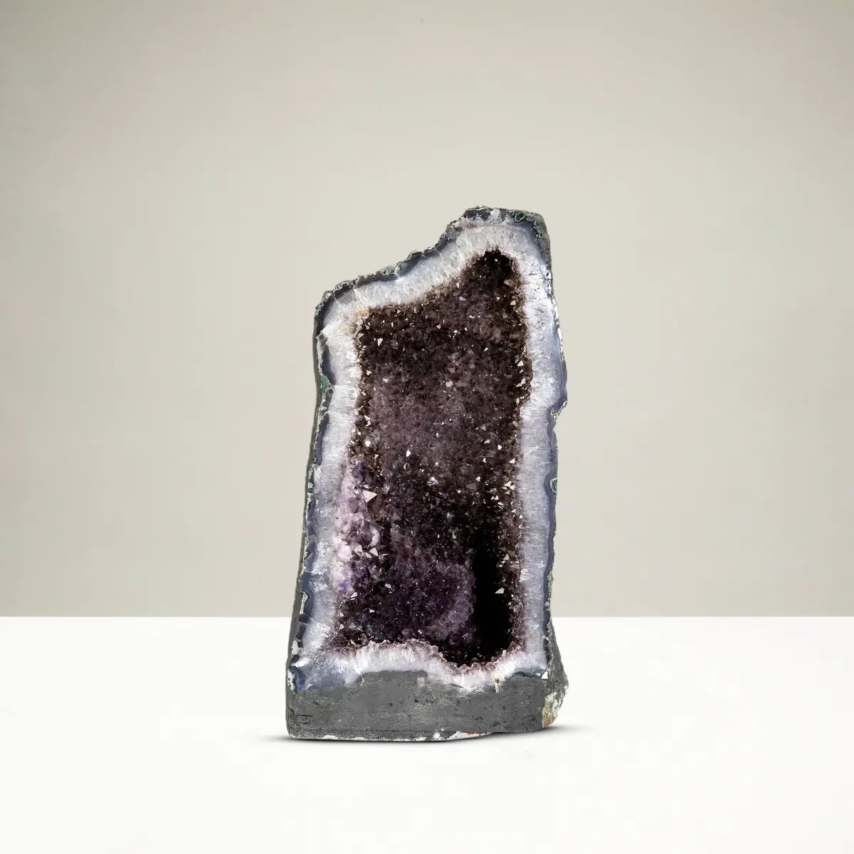 Natural Brazilian Amethyst Crystal Geode Cathedral - 20 In / 58 Lbs 1