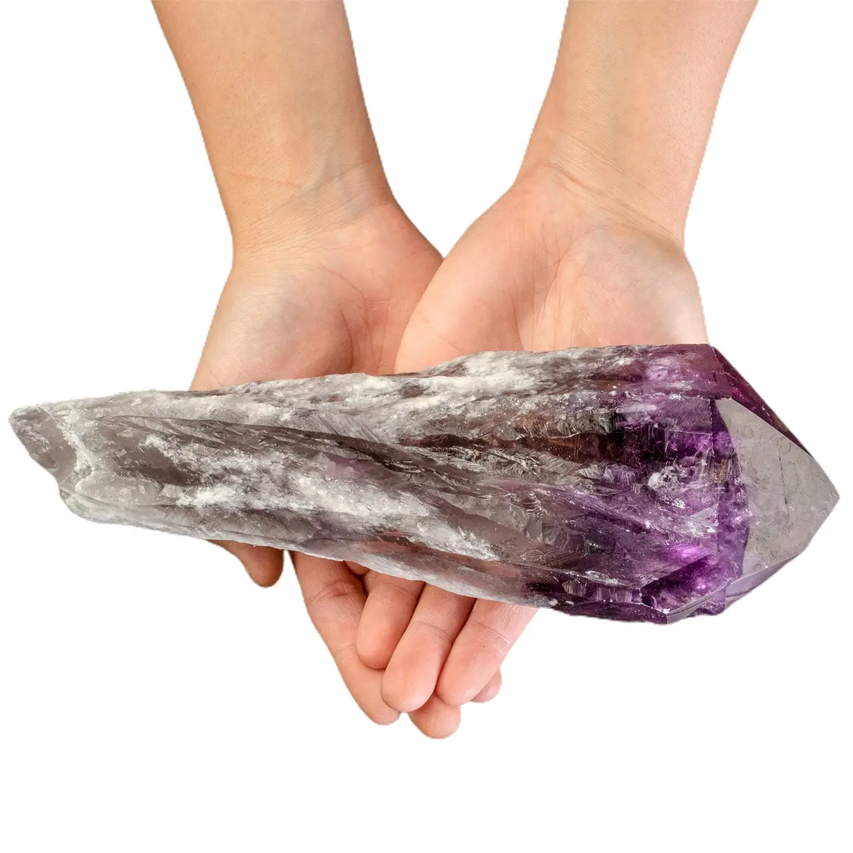 Natural Elestial Bahia Amethyst Point - 10 In. / 2.4 Lbs 1
