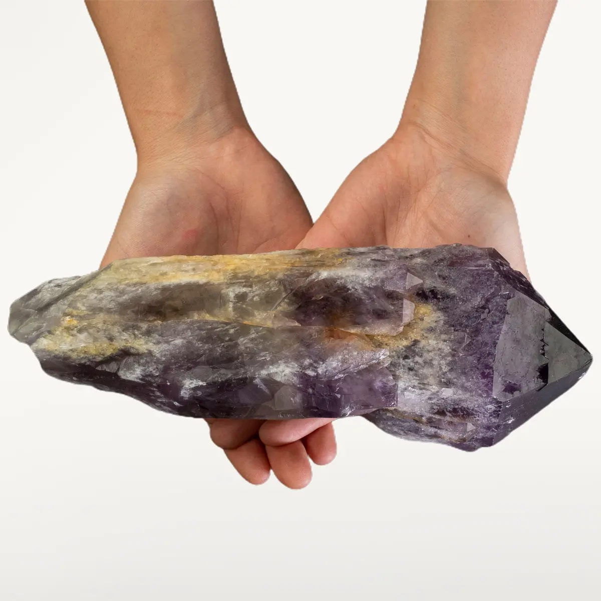 Natural Elestial Bahia Amethyst Point - 10 In. / 3.8 Lbs 1