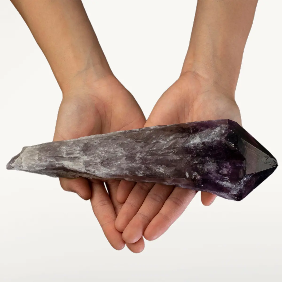 Natural Elestial Bahia Amethyst Point - 8 In. / 1.5 Lbs 1