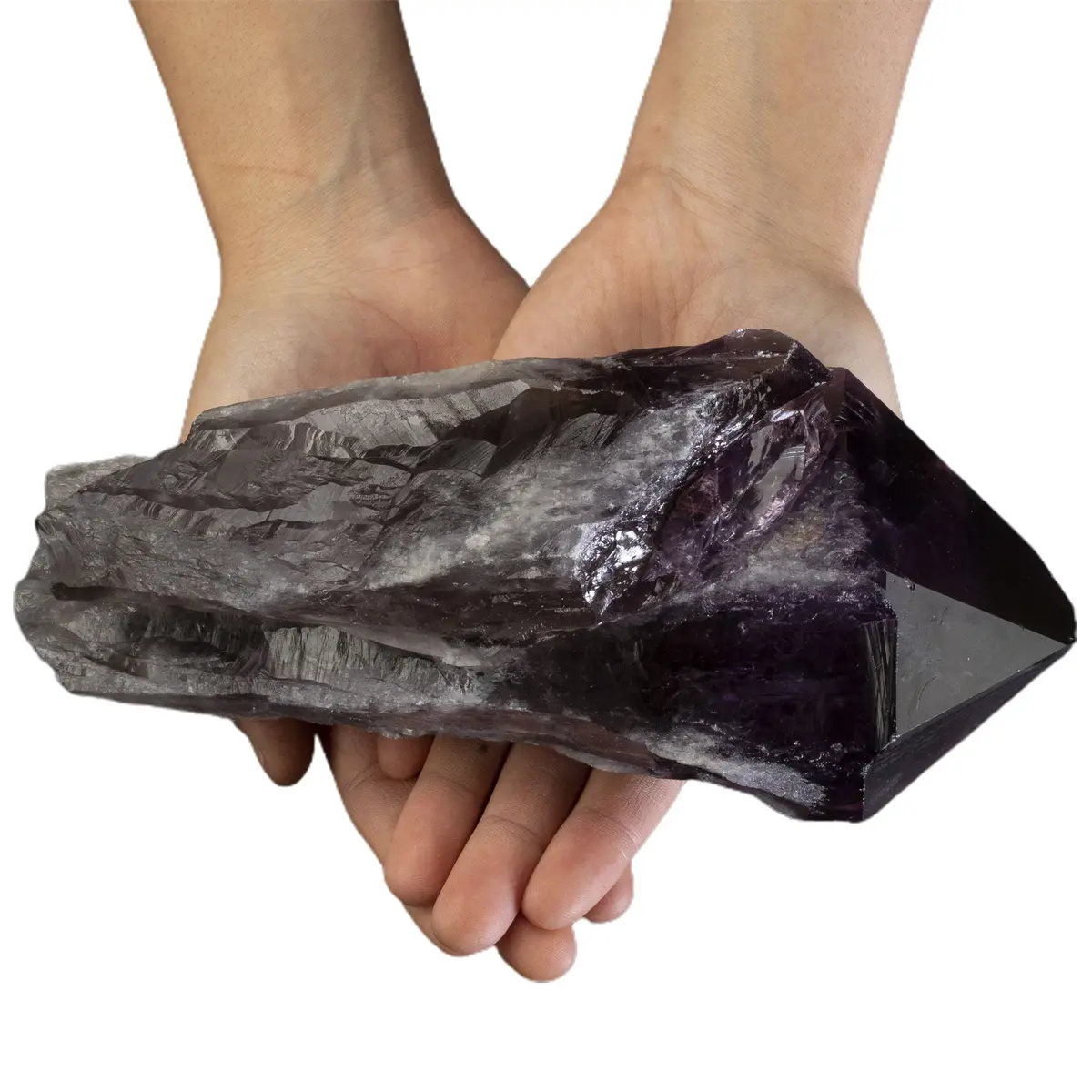 Natural Elestial Bahia Amethyst Point - 9 In. / 3.3 Lbs 1