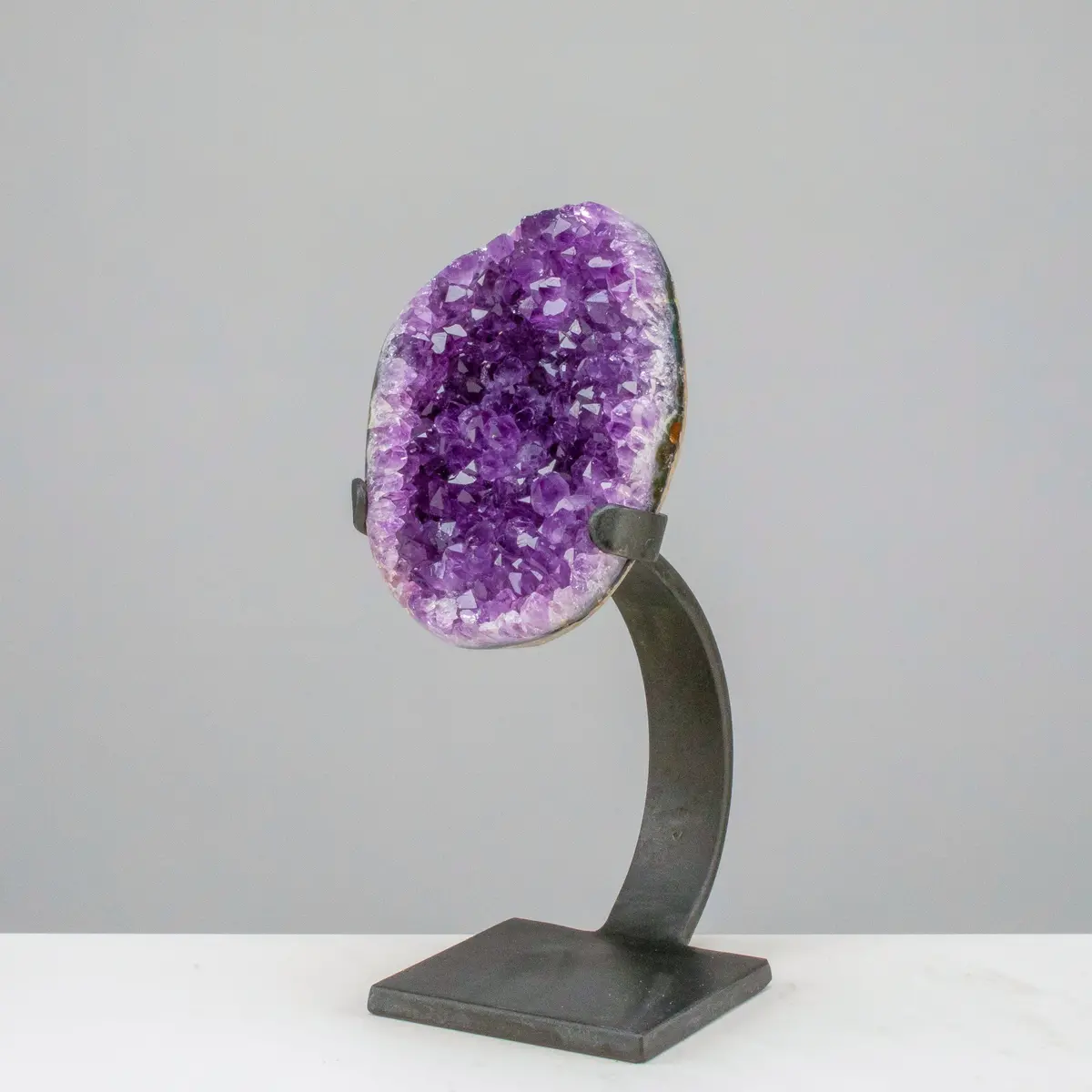 Small Uruguayan Amethyst Geode On Custom Stand - 8"/ 2.5 Lbs - (Better Quality) 1