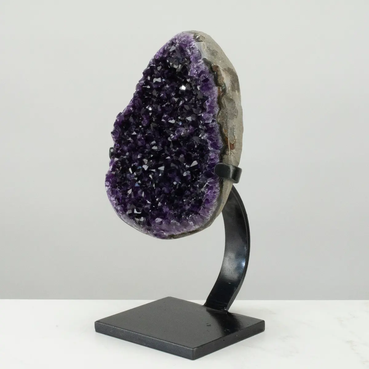 Uruguayan Amethyst Geode On Custom Stand - 13" / 13 Lbs 1