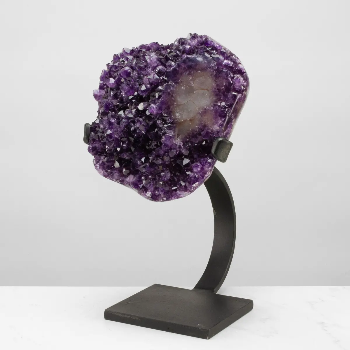 Uruguayan Amethyst Geode On Custom Stand - 14" / 17 Lbs 1
