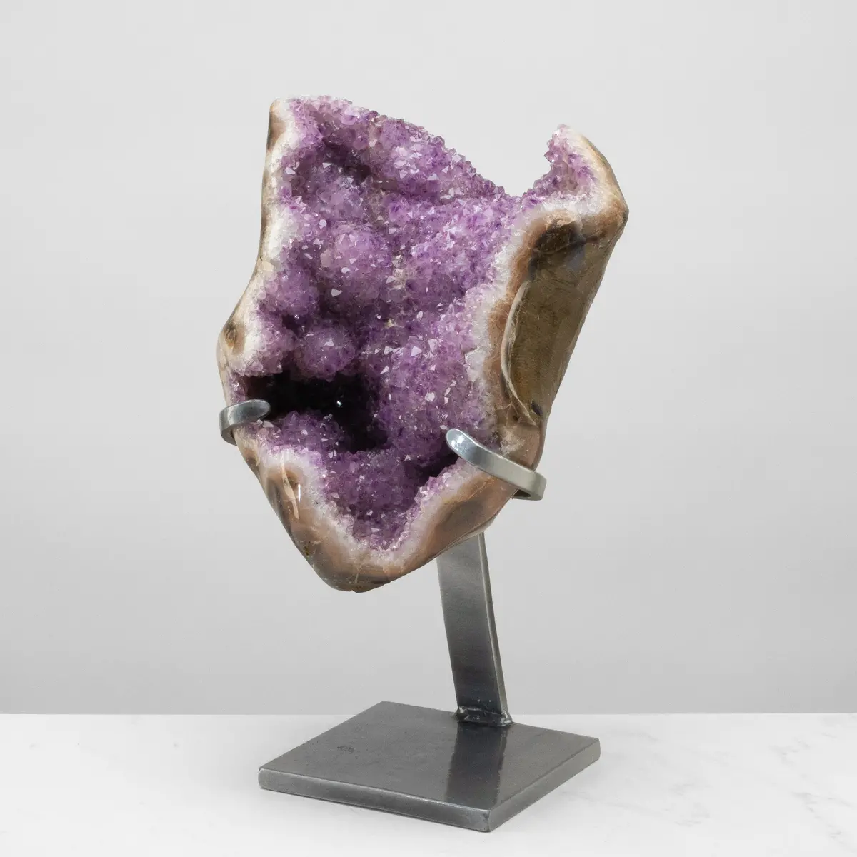 Uruguayan Amethyst Geode On Custom Stand - 16" / 28 Lbs 1
