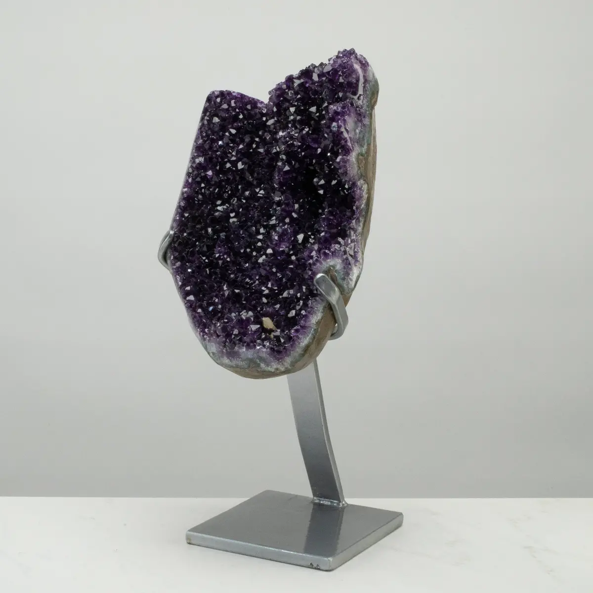 Uruguayan Amethyst Geode On Custom Stand - 18" / 24 Lbs 1