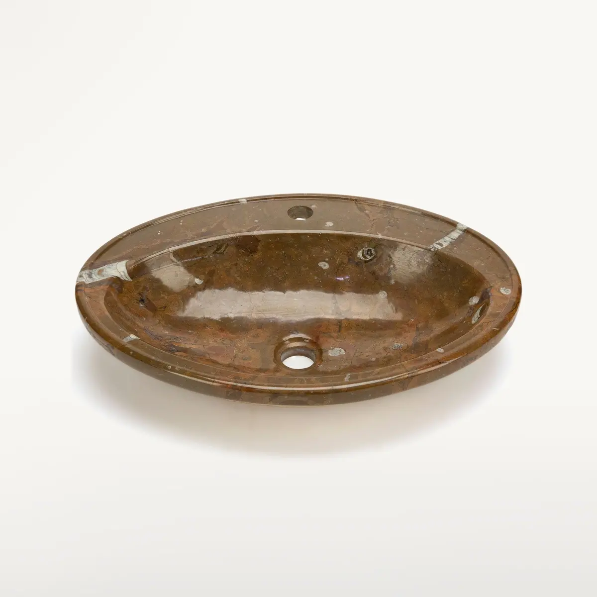 Ammonite Fossil Sink Bowl From Morocco - 23" 1