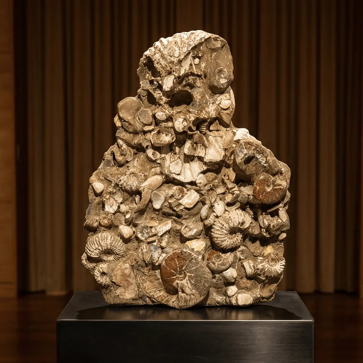 Natural Ammonite Colony In Matrix From Madagascar - 25" / 108 Lbs 1