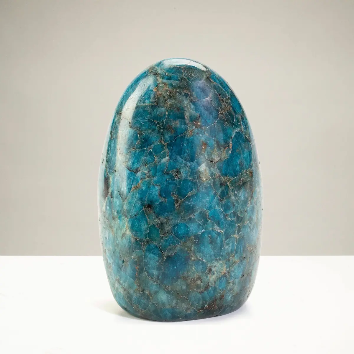 Blue Apatite Freeform Cut Base - 5" / 1,275G 1