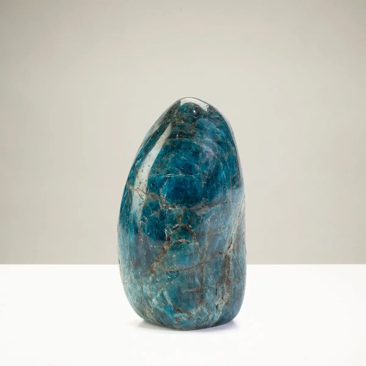 Blue Apatite Freeform Cut Base - 5" / 1,800G 1