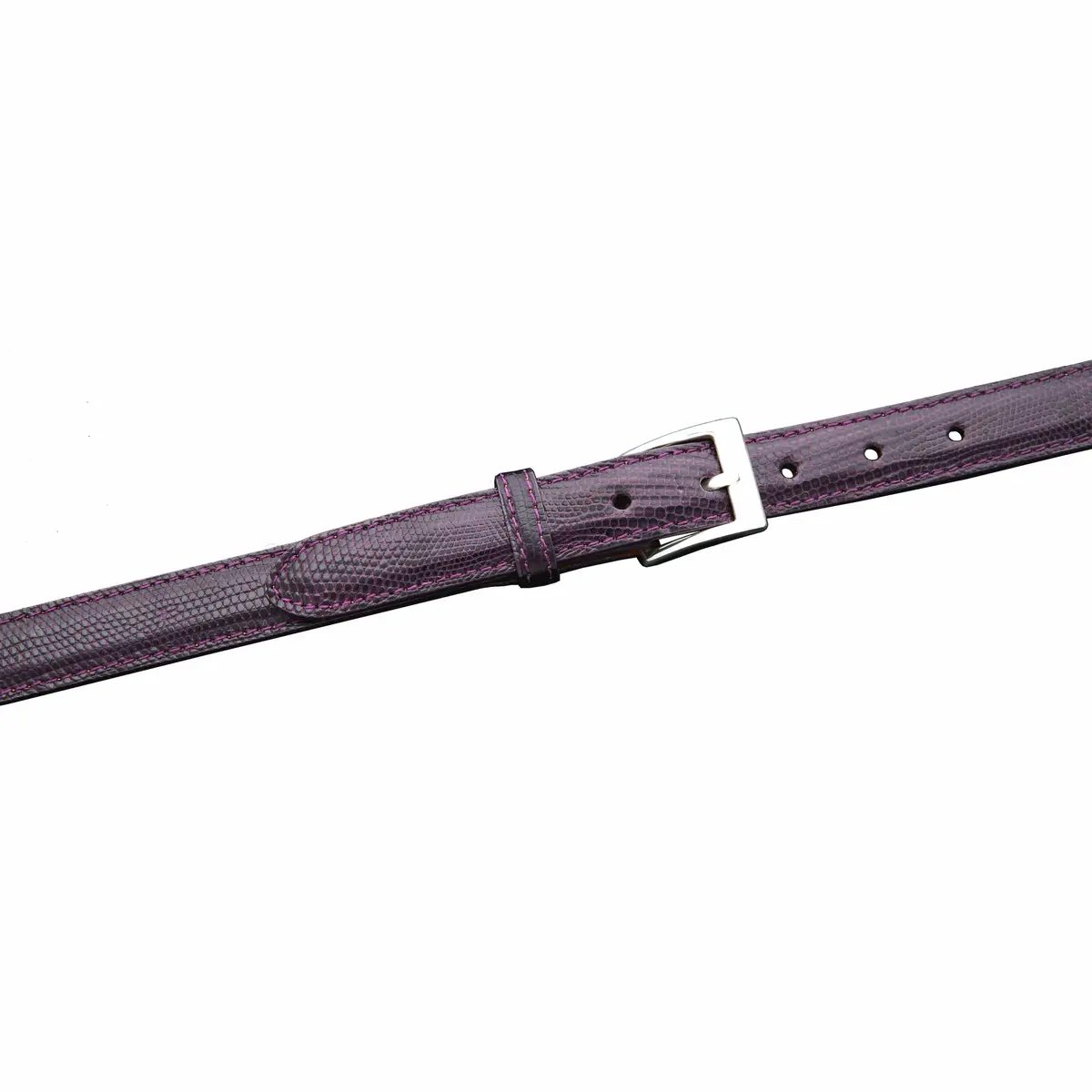 Kl25-Pur - Kalifano  Lizard 25 Mm Belt, Purple 1