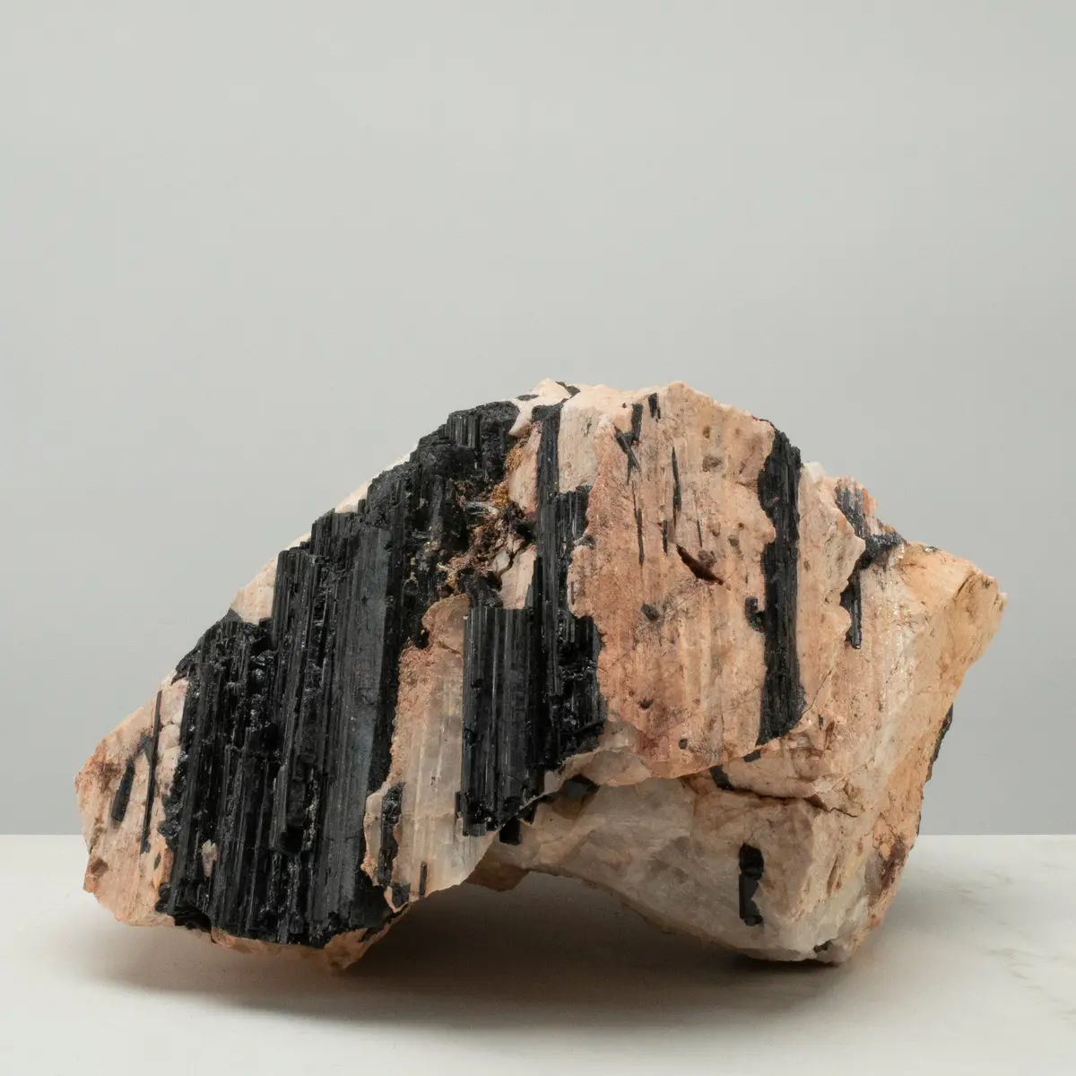 Raw Black Tourmaline And Mica Log 10" / 29.8Lbs 1