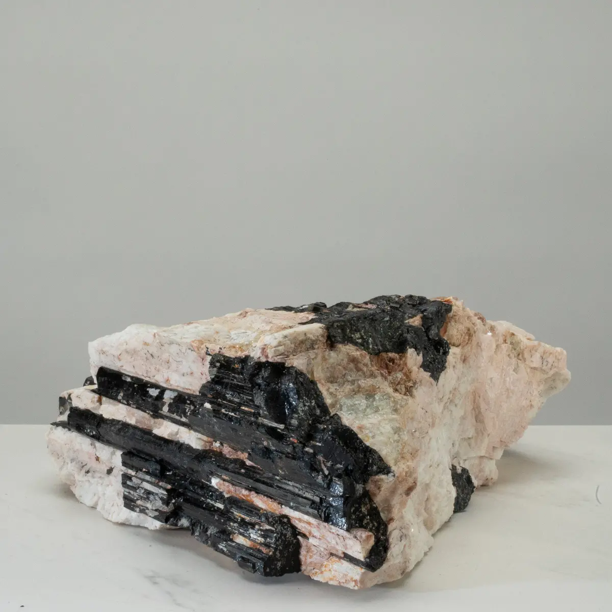 Raw Black Tourmaline And Mica Log 11" / 26.9Lbs 1