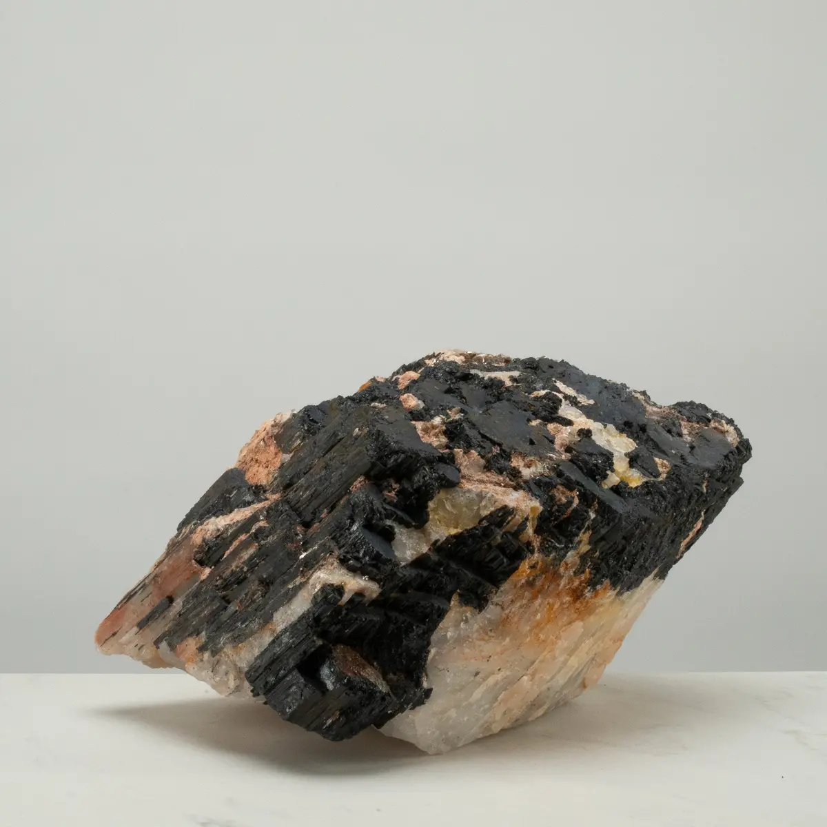 Raw Black Tourmaline And Mica Log 11" / 37.9Lbs 1