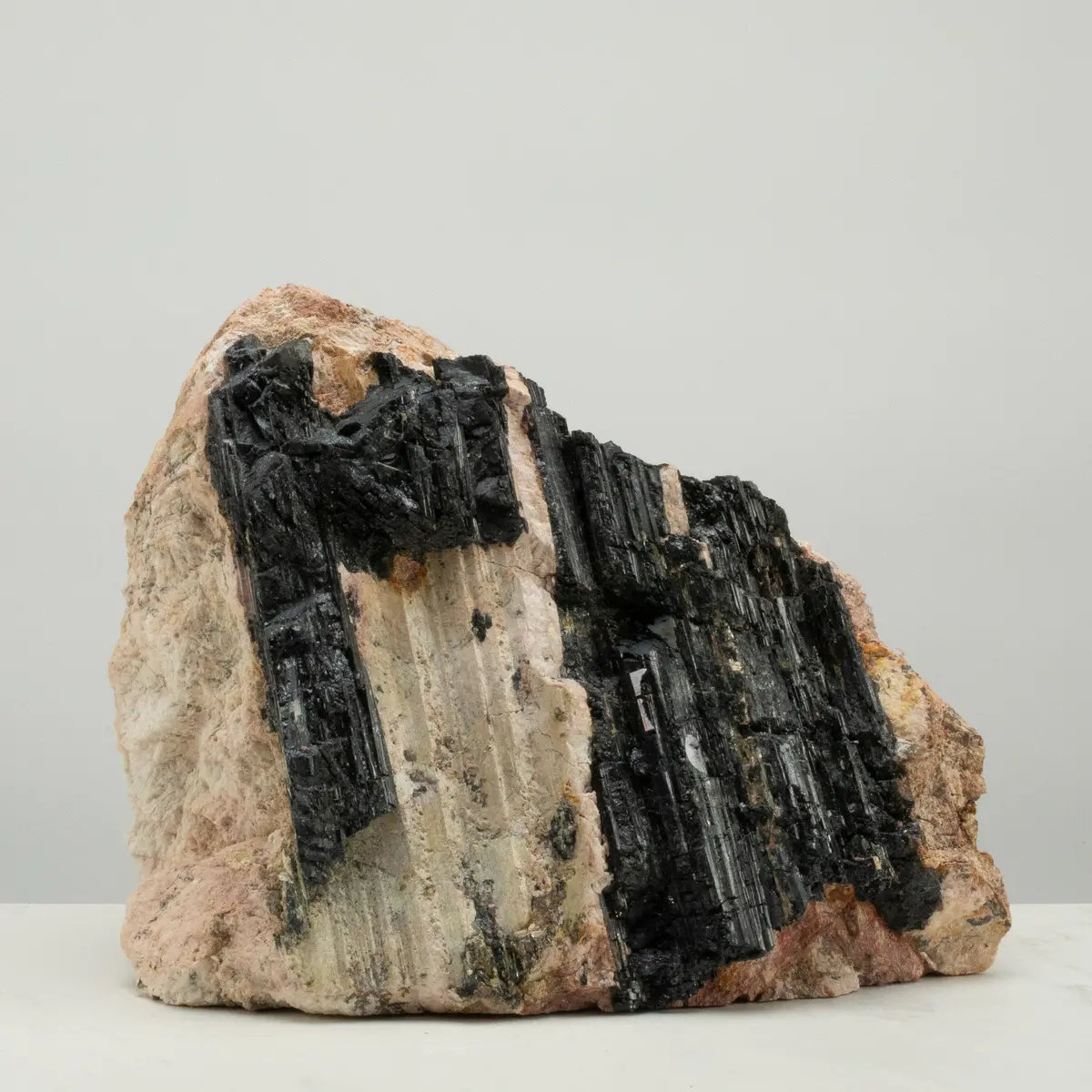 Raw Black Tourmaline And Mica Log 12" / 41Lbs 1