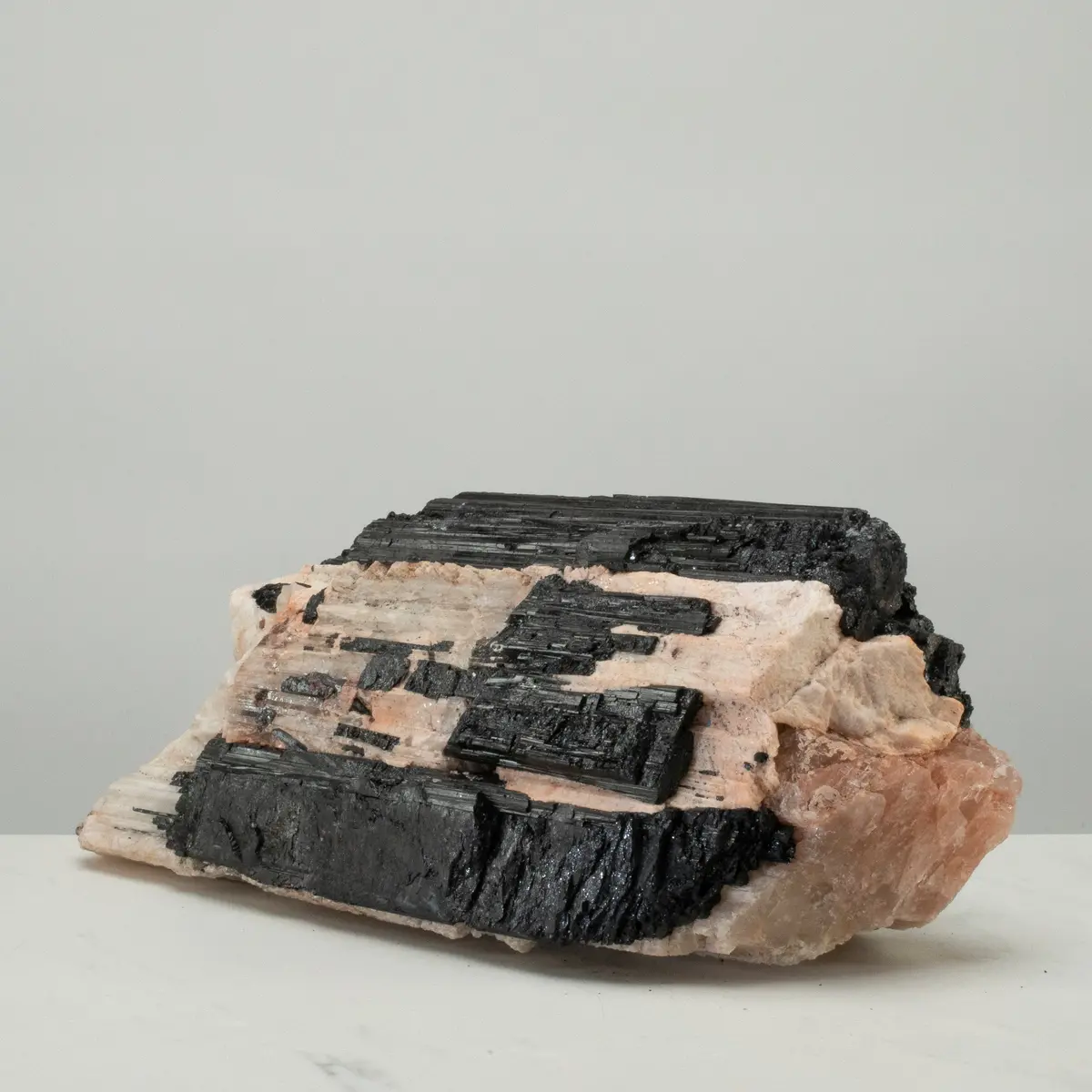 Raw Black Tourmaline And Mica Log 14" / 22.9Lbs 1