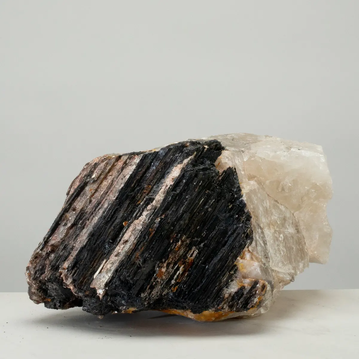 Raw Black Tourmaline And Mica Log 14" / 35.5Lbs 1