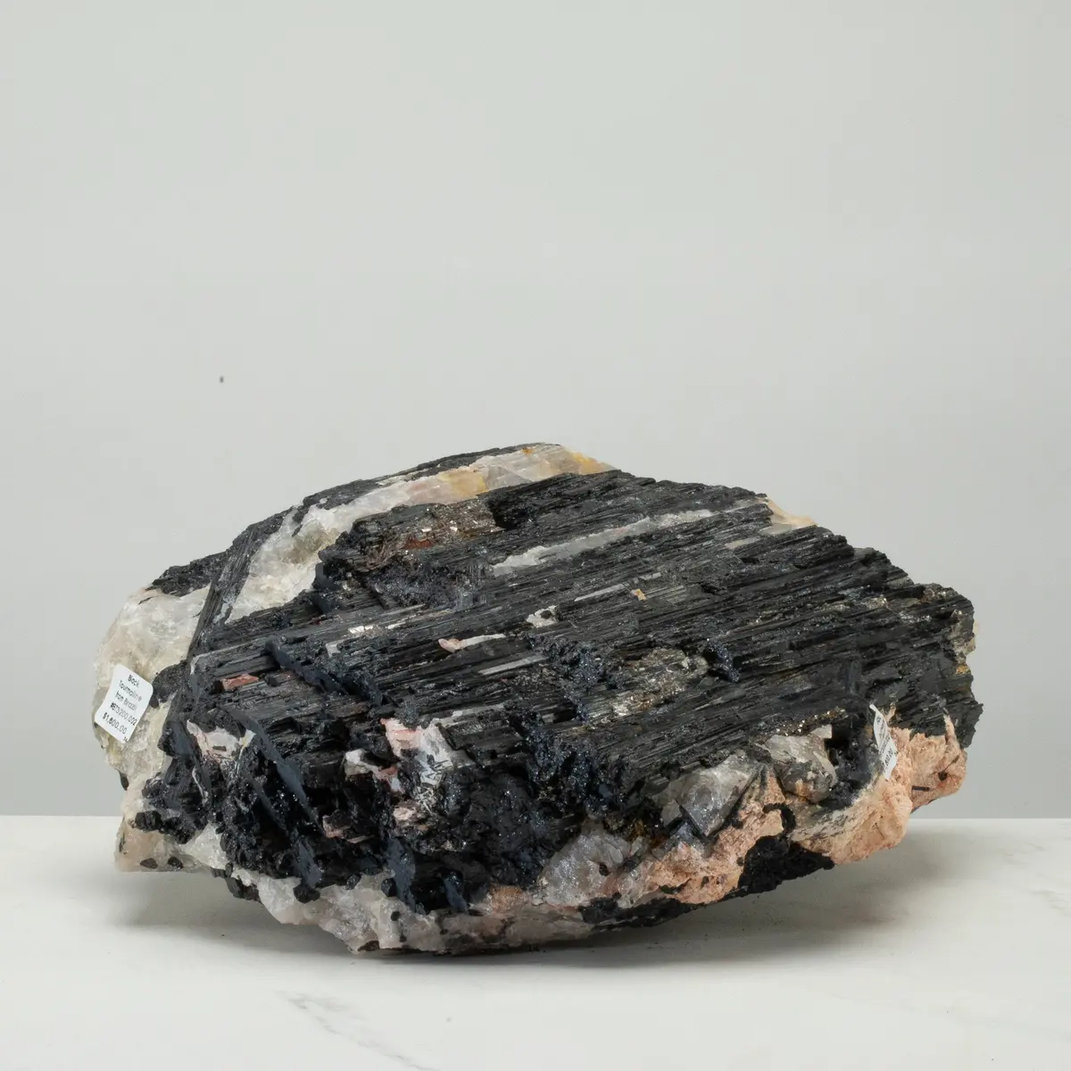Raw Black Tourmaline And Mica Log 14" / 37.7Lbs 1