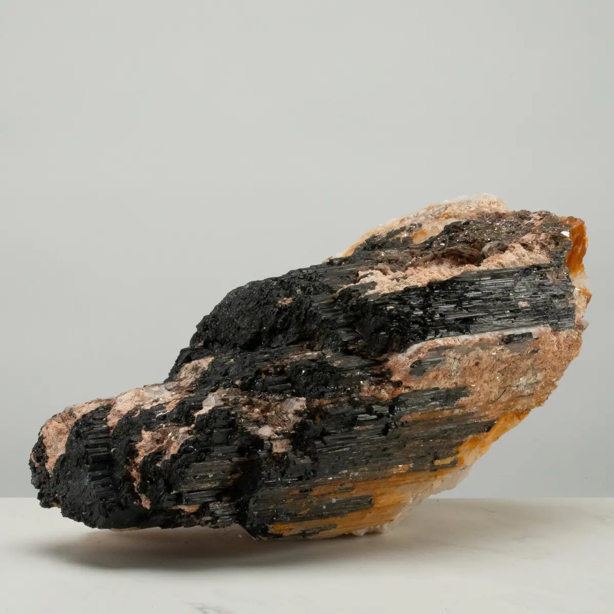 Raw Black Tourmaline And Mica Log 17" / 42.6Lbs 1