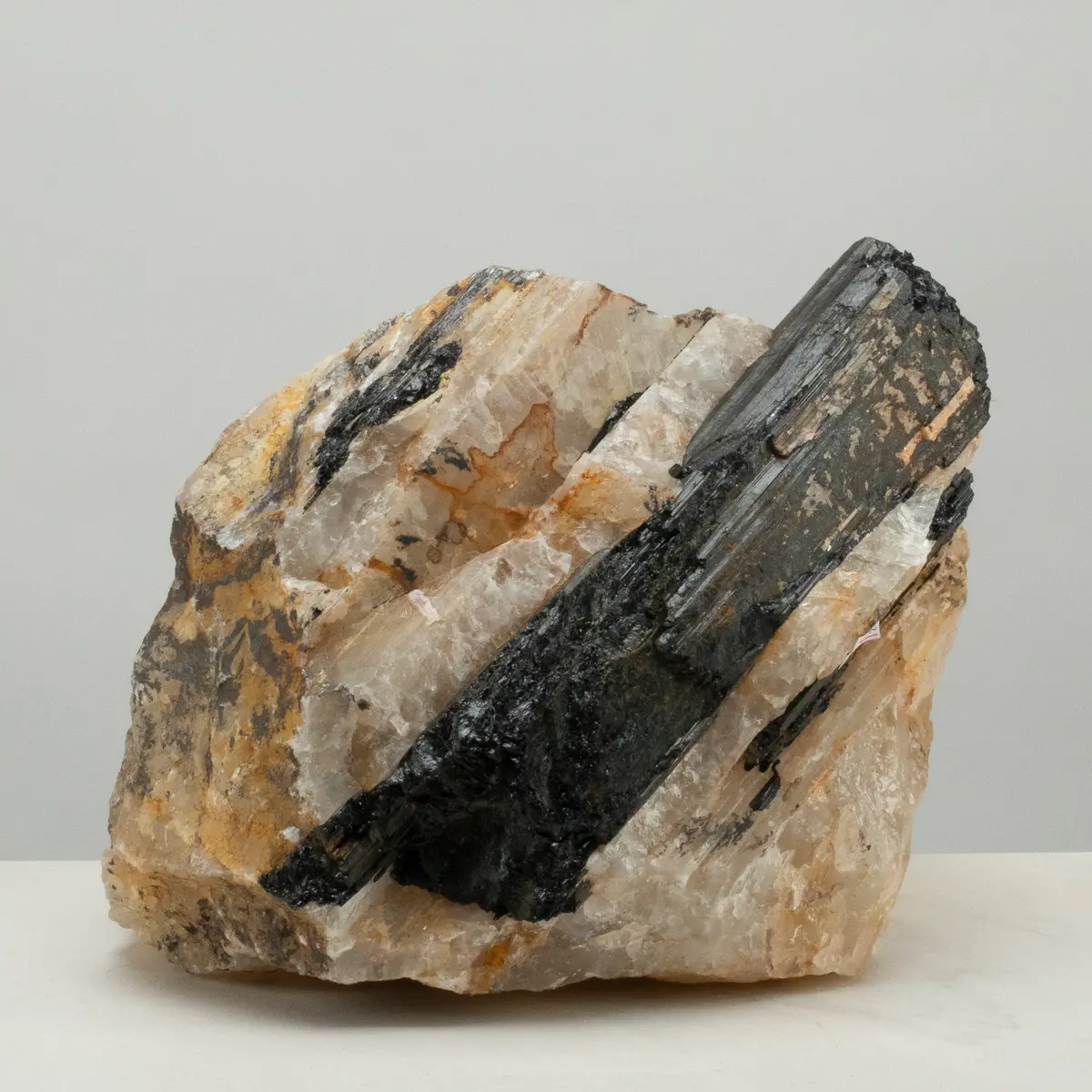 Raw Black Tourmaline And Mica Log 9" / 25.4Lbs 1