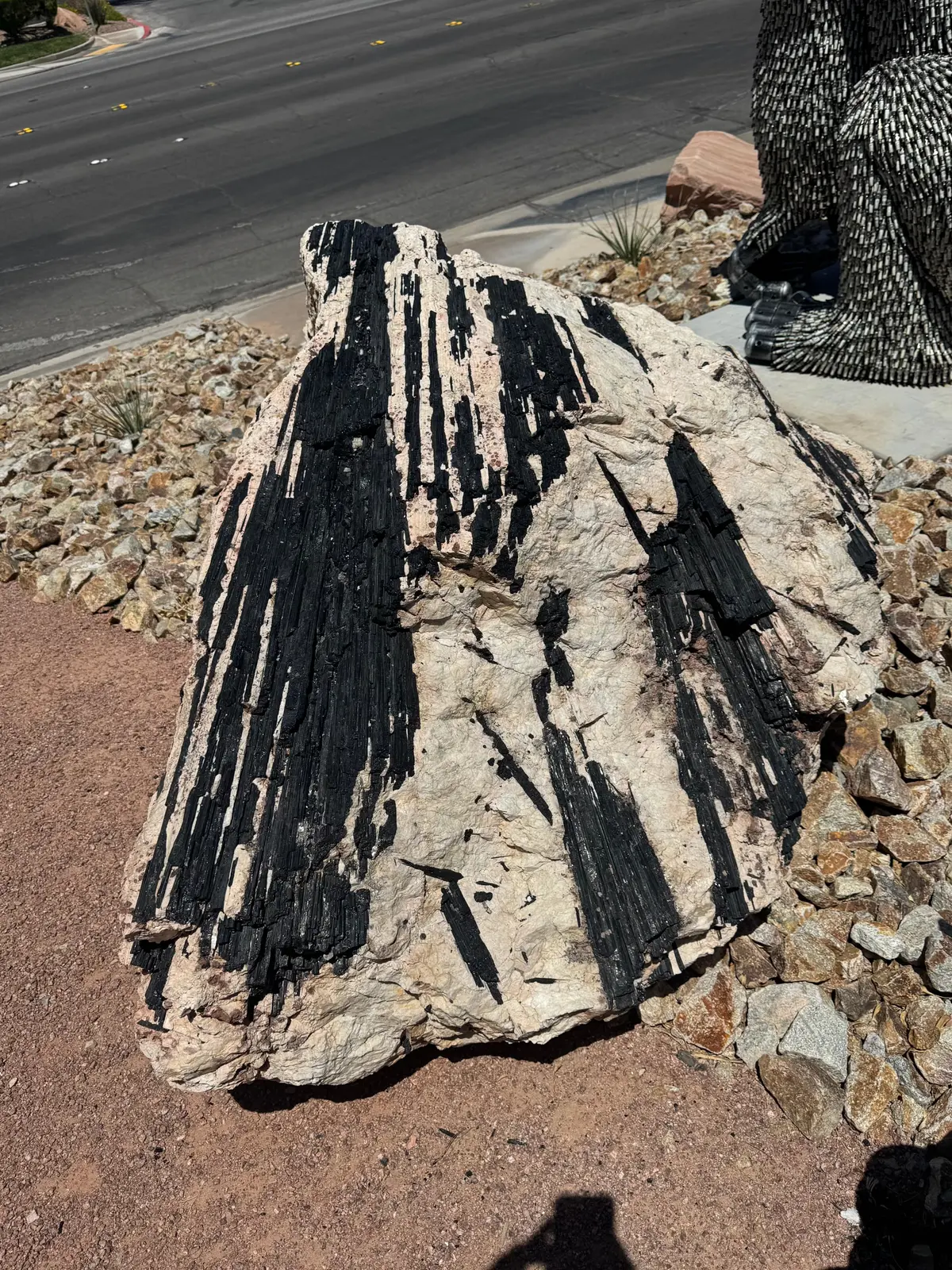 Raw Massive Black Tourmaline And Mica Log Specimen (+/- 5,000Lbs) 1