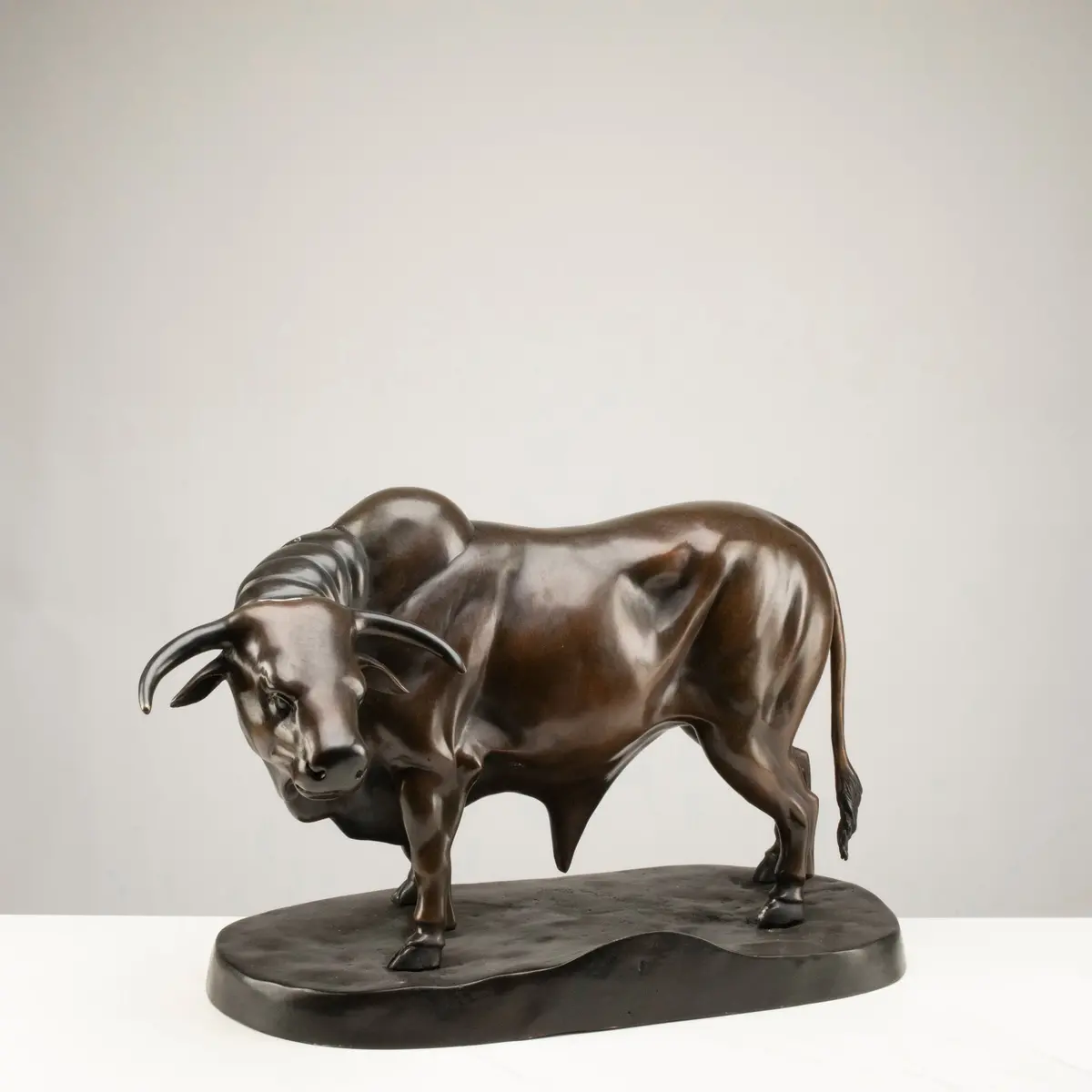 Bronze Bull Sculpture - 25" 1