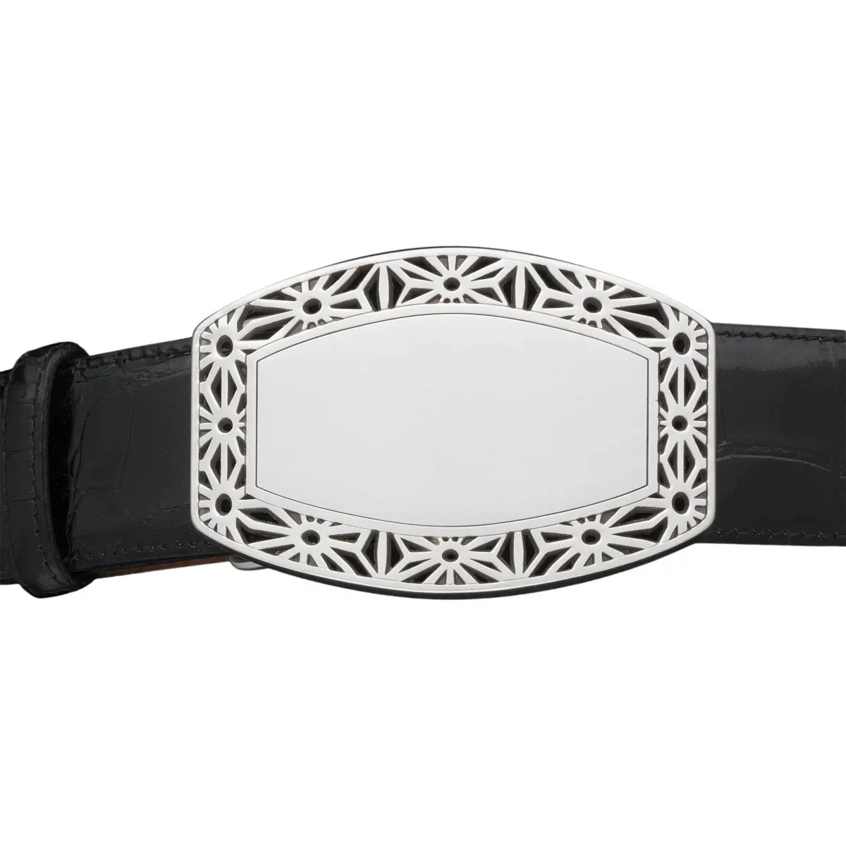 Kb40-1597As - Kalifano Buckle 40Mm Sun Struck- Antique Silver 1
