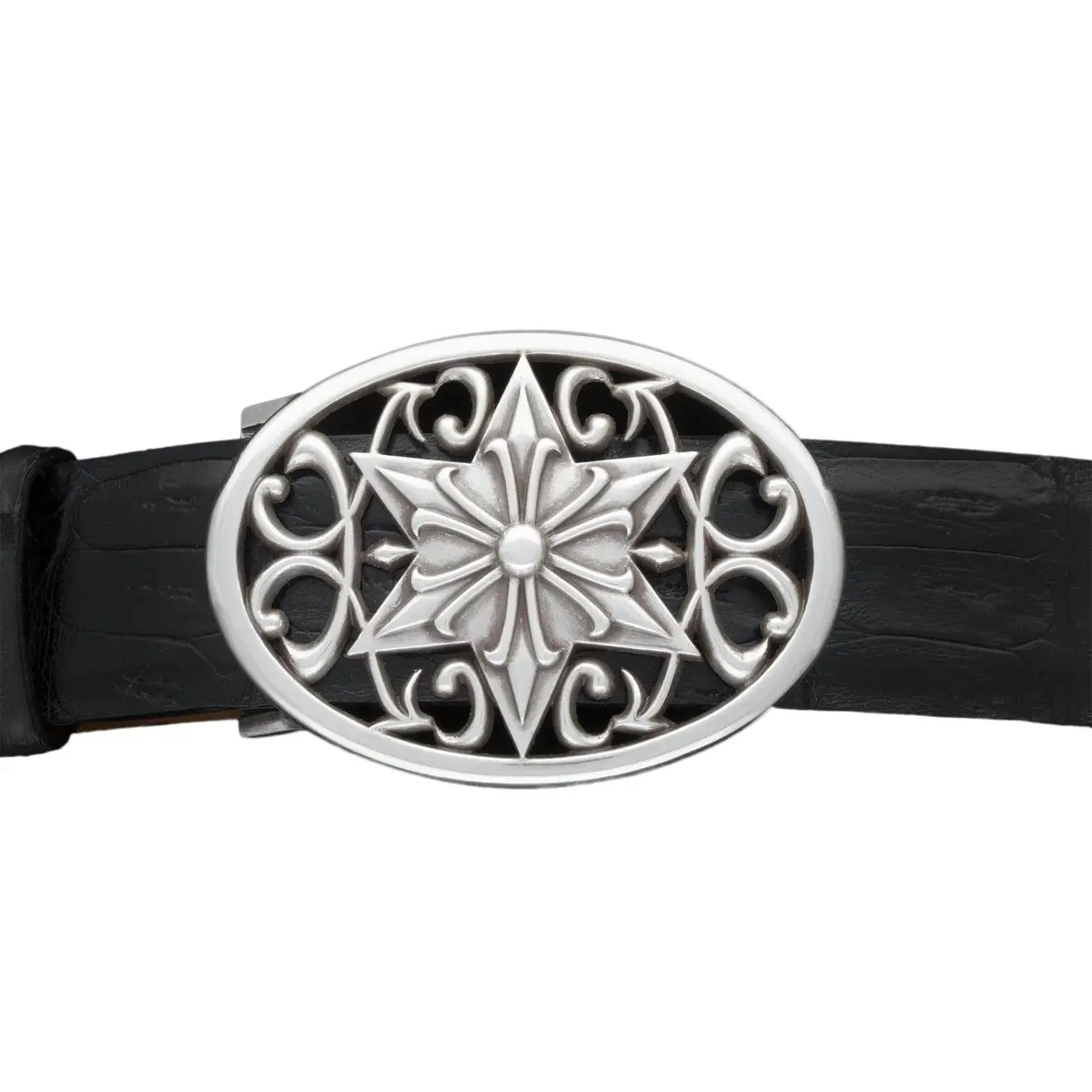 Kb40-1747As - Kalifano Buckle 40Mm Arrow Star - Antique Silver 1