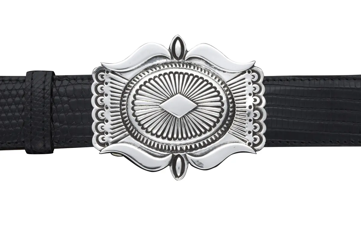 Rslcb - 1 1/4" Sterling Silver Santa Fe Buckle 1