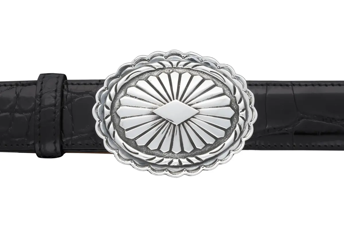 Rsmccb - 1 1/4" Sterling Silver Scottsdale Buckle 1
